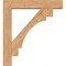 Ekena Millwork Merced Block Smooth Bracket w/ Offset Brace, Western Red Cedar, 7 1/2"W x 40"D x 44"H BKT0806X40X44MRC05SWR - alternate 4